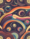 Seamless patterns of planets and stars, abstract, fabric art, illustration, universe, golden galaxy 4