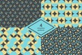 Seamless patterns set Royalty Free Stock Photo