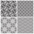 Seamless patterns set (vector)