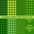 Seamless patterns for St. Patrick's Day