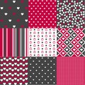 Seamless patterns Valentines Day