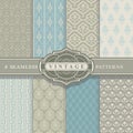 Seamless Patterns. Vintage Set.