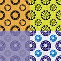Seamless patterns from wheels and gears