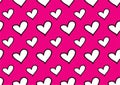 Seamless patterns with white hearts, Love background, heart shape vector, valentines day, texture, cloth, wedding