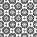 Seamless pattern with mandala flower style Royalty Free Stock Photo