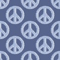 Seamless peace pattern for kids and gifts and cards and linens and fabrics and wrapping paper