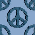 Seamless peace pattern for kids and gifts and cards and linens and fabrics and wrapping paper