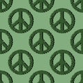 Seamless peace pattern for kids and gifts and cards and linens and fabrics and wrapping paper