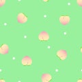 Seamless peach repeat pattern