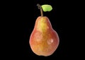 Seamless pear texture on a black background