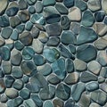 Seamless Pebble and Water Reflection Texture Royalty Free Stock Photo