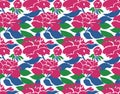 Seamless peony pattern