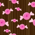 Seamless Peppermint Candy Background