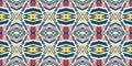 Seamless peruvian pattern. Hand drawn aztec illustration. Royalty Free Stock Photo
