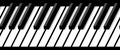 Seamless piano keyboard. Royalty Free Stock Photo