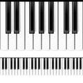 Seamless piano keys Royalty Free Stock Photo
