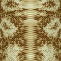 Seamless piece of light snake leather