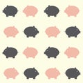 Seamless Piggy Pattern