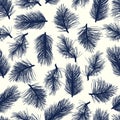 Seamless pine-tree background pattern