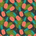 Seamless pineapple pattern