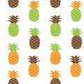 Seamless pineapple pattern Vector illustration.