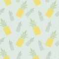 Seamless pineapples pattern