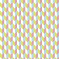 Seamless pink and blue chevron pattern. Vector illustrated retro background. Warping paper texture Royalty Free Stock Photo