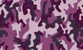 seamless pink camouflage print texture pattern vector for decor and textile. Army masking design for skin fashion fabric Royalty Free Stock Photo