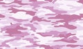 seamless pink camouflage texture skin pattern vector for decor and textile. Army design for fashion fabric print Royalty Free Stock Photo