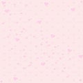 Seamless pink color tone with Heart pattern