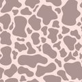 Seamless pink giraffe skin pattern. Glamorous giraffe skin print, texture, background Royalty Free Stock Photo