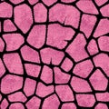 Seamless pink giraffe skin pattern. Glamorous giraffe skin print Royalty Free Stock Photo