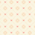 Seamless pink heart pattern Royalty Free Stock Photo