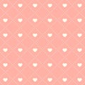 Seamless pink heart pattern Royalty Free Stock Photo