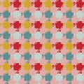 Vector Seamless pink houndstooth background