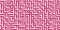 Seamless Pink Labyrinth Pattern Background Texture