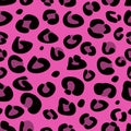 Seamless pink leopard texture pattern Royalty Free Stock Photo