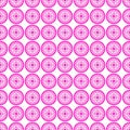 Seamless Pink Mandala Floral Pattern on White Background Royalty Free Stock Photo