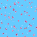 Seamless Pink Rose Petals Pattern Royalty Free Stock Photo