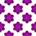 Seamless Pink Snowflake Pattern