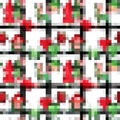 Seamless pixel blurred unfocused pattern