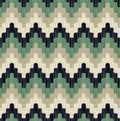 Seamless pixel zig zag geometric pattern. Texture chevron lines tiling