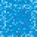 Seamless pixelated water texture mapping background for various digital applications