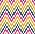 Seamless pixelated zigzag pattern