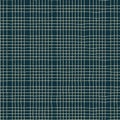 Seamless plaid pattern with hand drawn golg grid on dark background in Art Deco style