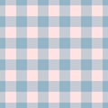 Seamless plaid pattern. Soft blue pink check. Versatile for backgrounds, textiles, web design, crafts. Evokes coziness, Royalty Free Stock Photo