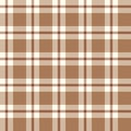 Seamless plaid pattern vector. Texture from for tablecloths, clothes, shirts and blankets. Scottish tartan plaid. Royalty Free Stock Photo