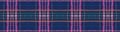 Seamless Plaid Texture. Dark Picnic Fabric.