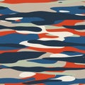 Seamless plain flat color camo hip digital pattern