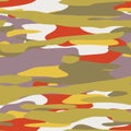 Seamless plain flat color camo hip digital pattern